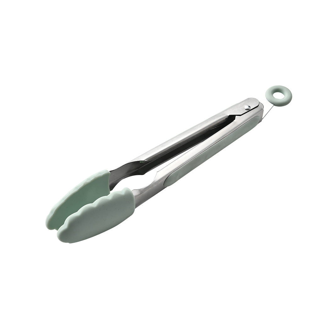 Utensilios de cocina de silicona con mango de madera