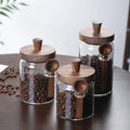 3 tarros de cristal para café con cucharas, tarros para dulces, tarros para galletas, tarros de almacenamiento, tarros para té, tarros para aperitivos, tarros para condimentos, tarros para sal, tarros para pimienta